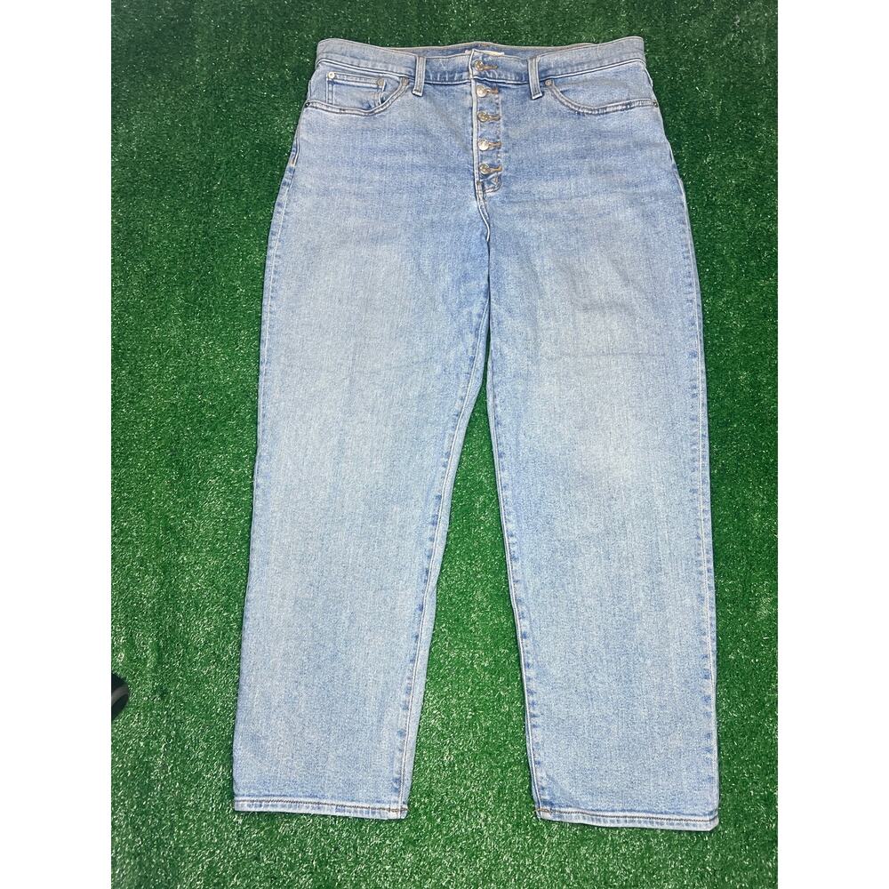 Madewell The Perfect Vintage Jean Women’s Size 32 Hoyne Wash Tapered Blue Denim